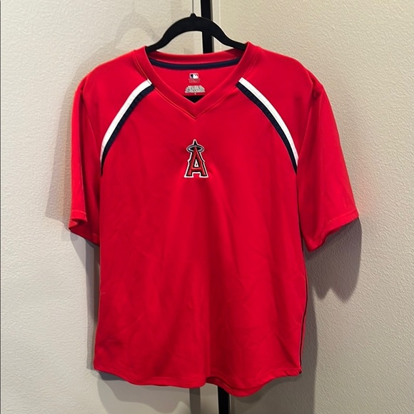 MLB Tops - Red Angels Baseball Jersey